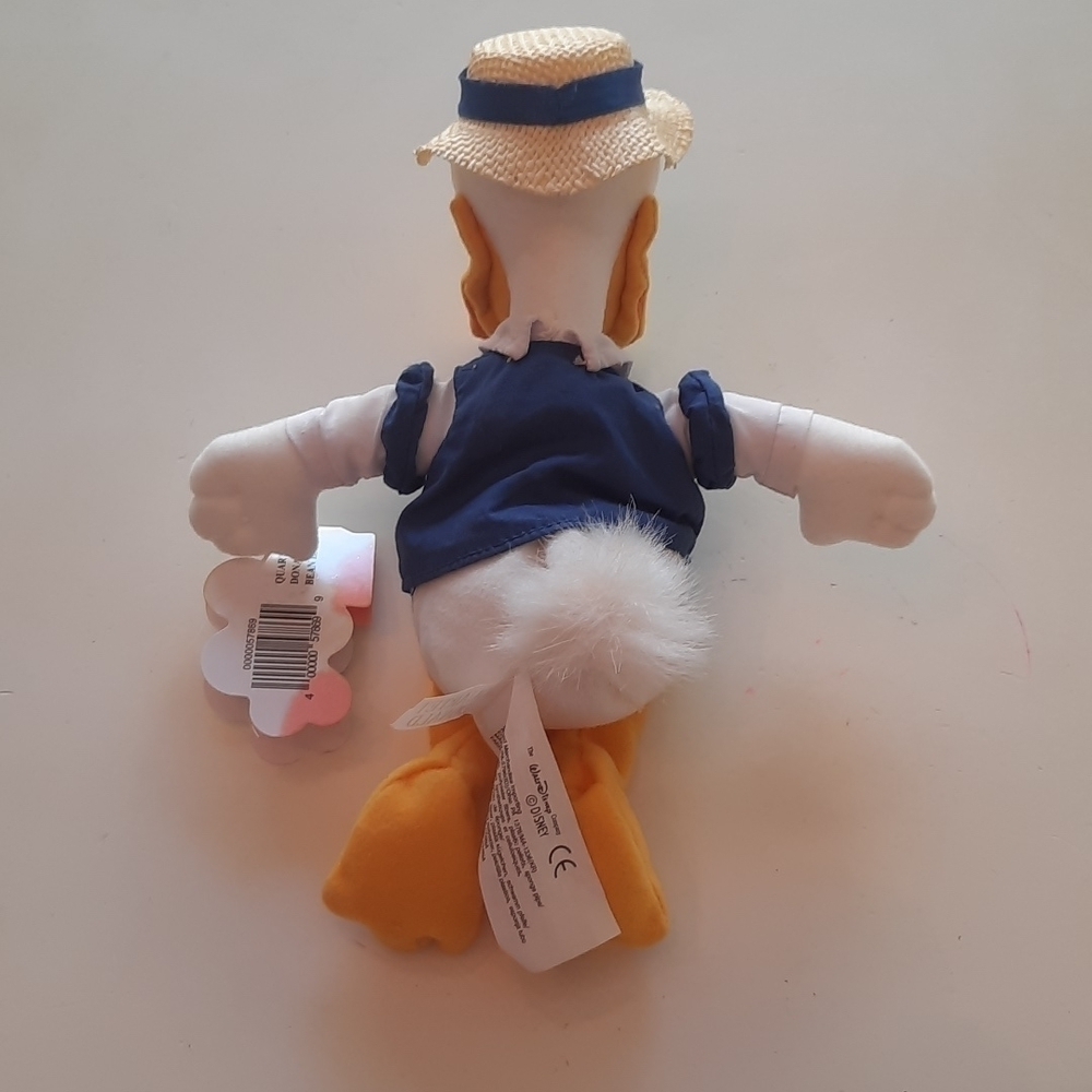 Disney Mouseketoys Quartet Donald Duck mini bean bag new with tags - Picture 2 of 6